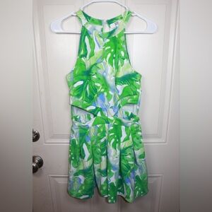 Madden NYC Juniors’ Halter Romper with Cut Outs SIZE SMALL
